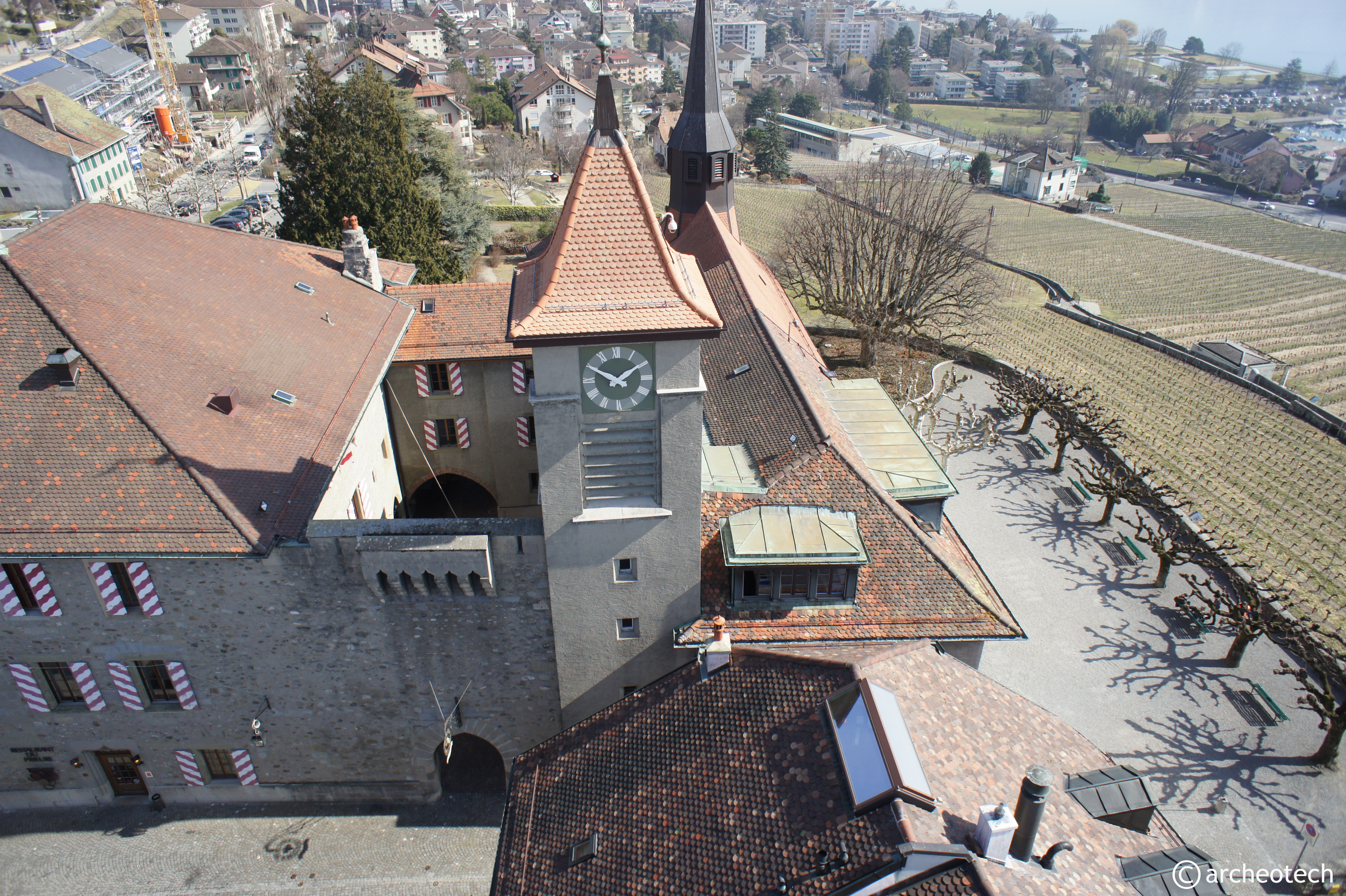 Bâtiment du Prieuré - façades ouest et sud
