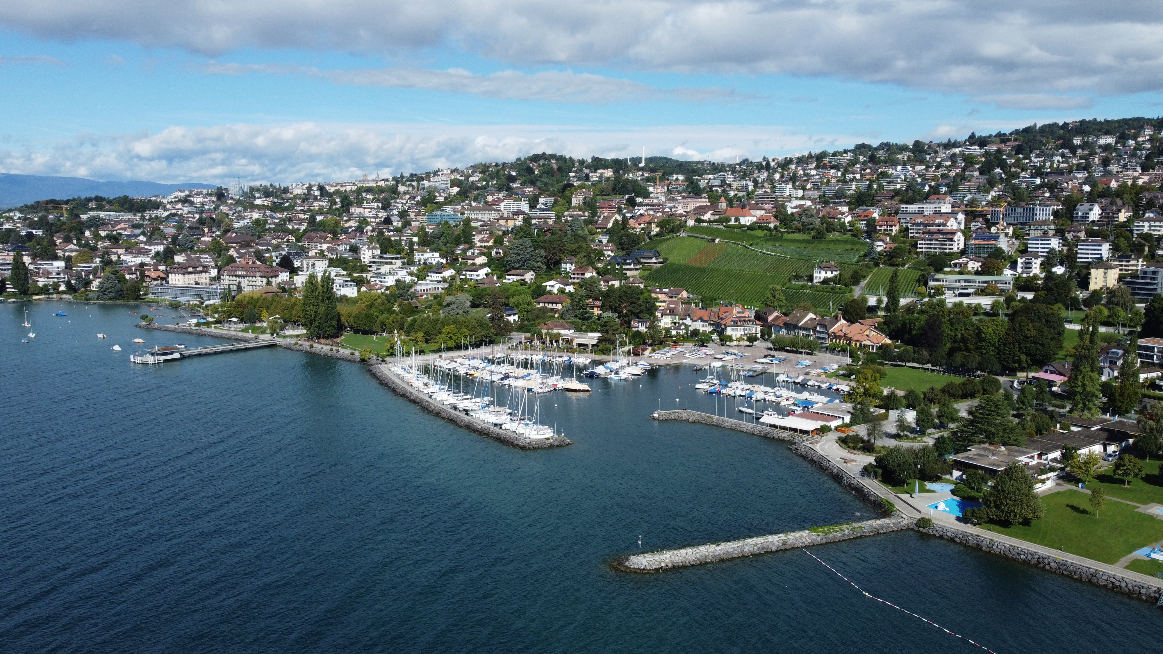 Sud de Pully vue drone