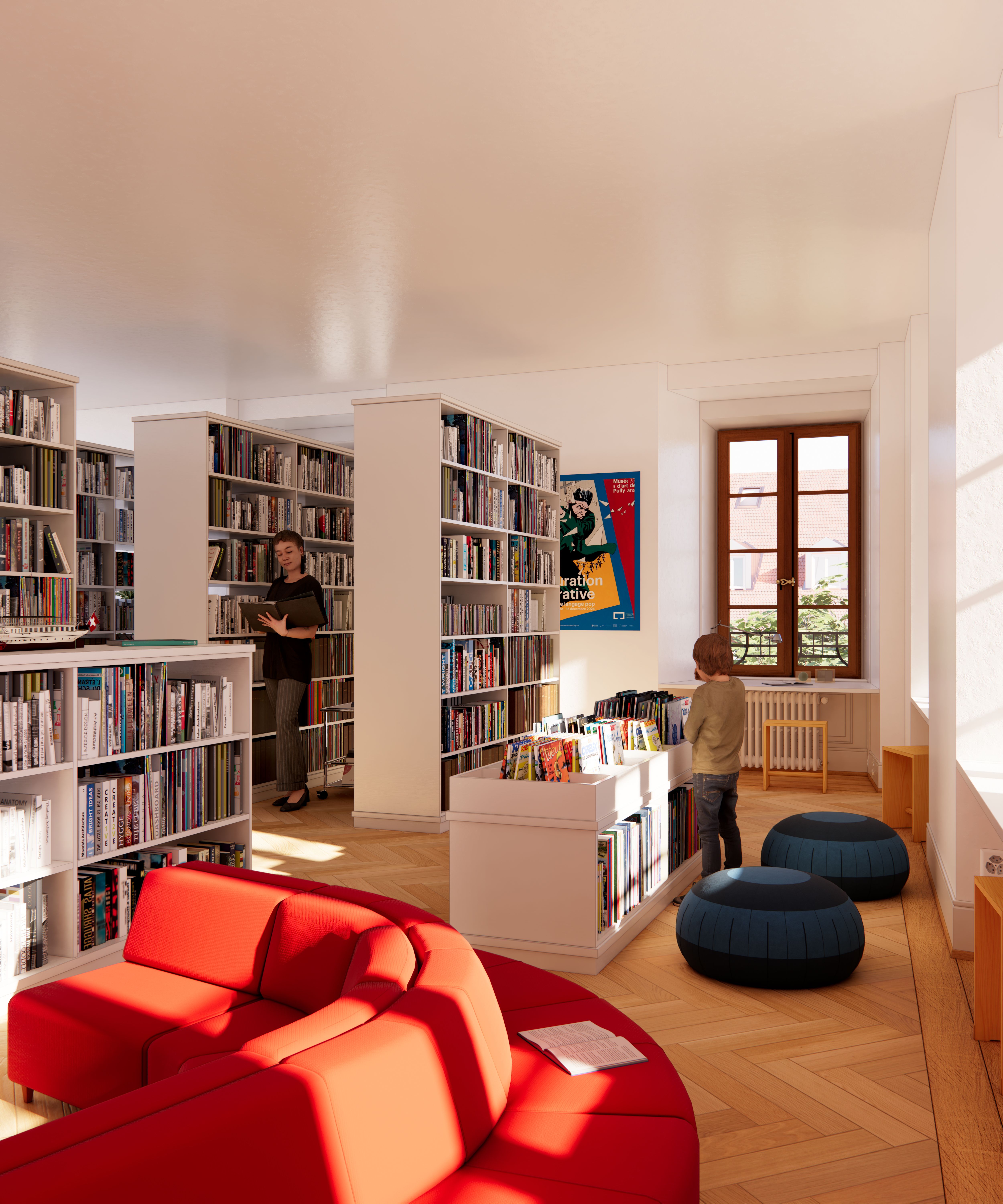 Future Bibliothèque (image de synthèse)