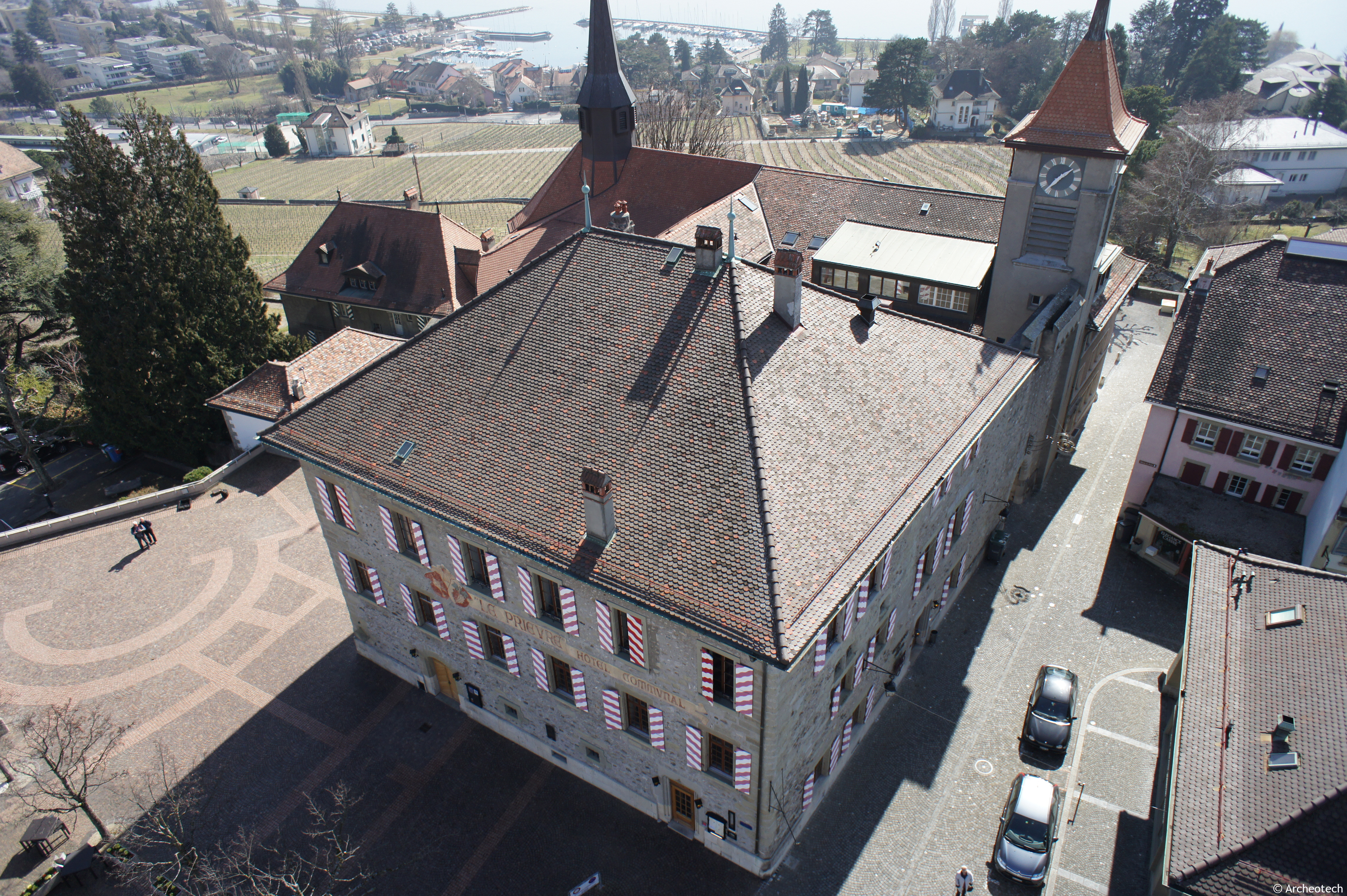 Bâtiment du Prieuré - façades nord et ouest